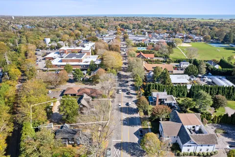 an aerial view of a city