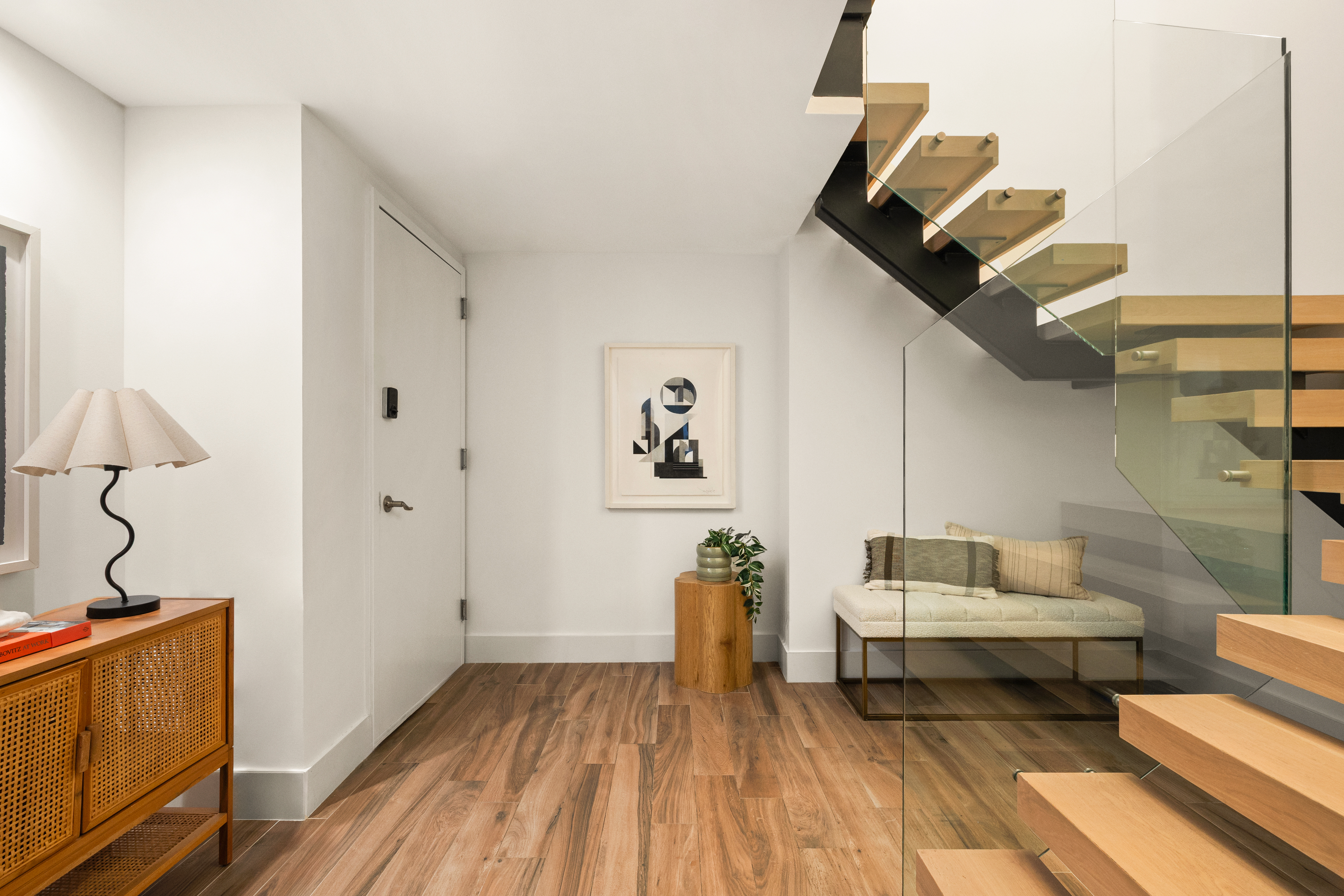 800 Dean Street, Unit 1 Brooklyn, NY 11238 - Photo 4 of 11 a living room with furniture and a wooden floor