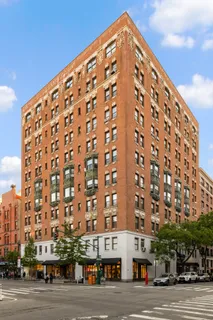 a view of a tall building