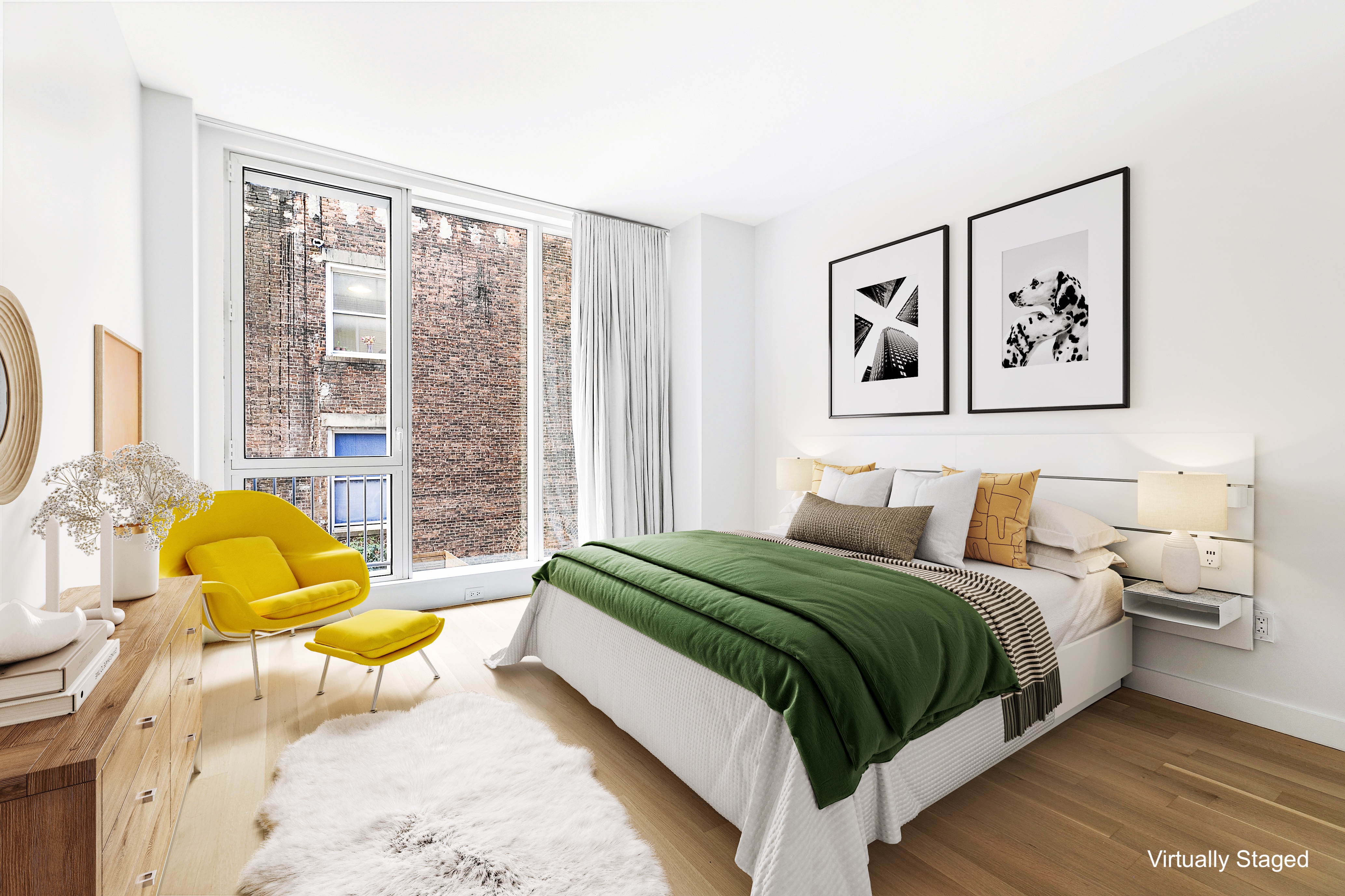 241 5th Avenue, Unit 4B Manhattan, NY 10016 - Photo 5 of 12 a bedroom with a bed and a couch
