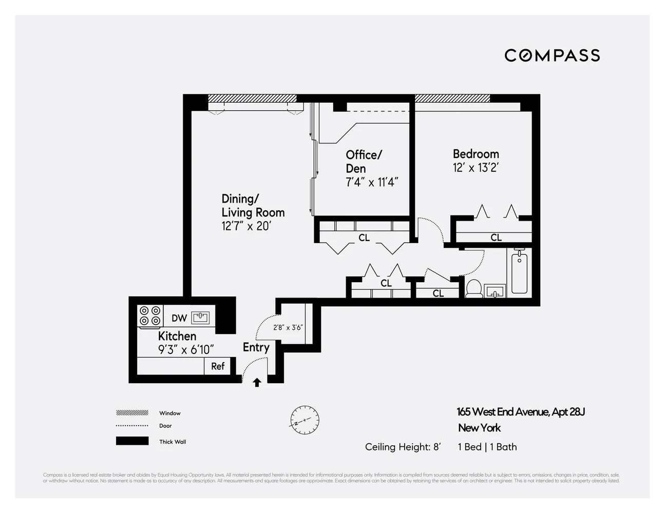 $850,000 | 165 West End Avenue, Unit 28J | Upper West Side