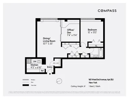 $850,000 | 165 West End Avenue, Unit 28J | Upper West Side