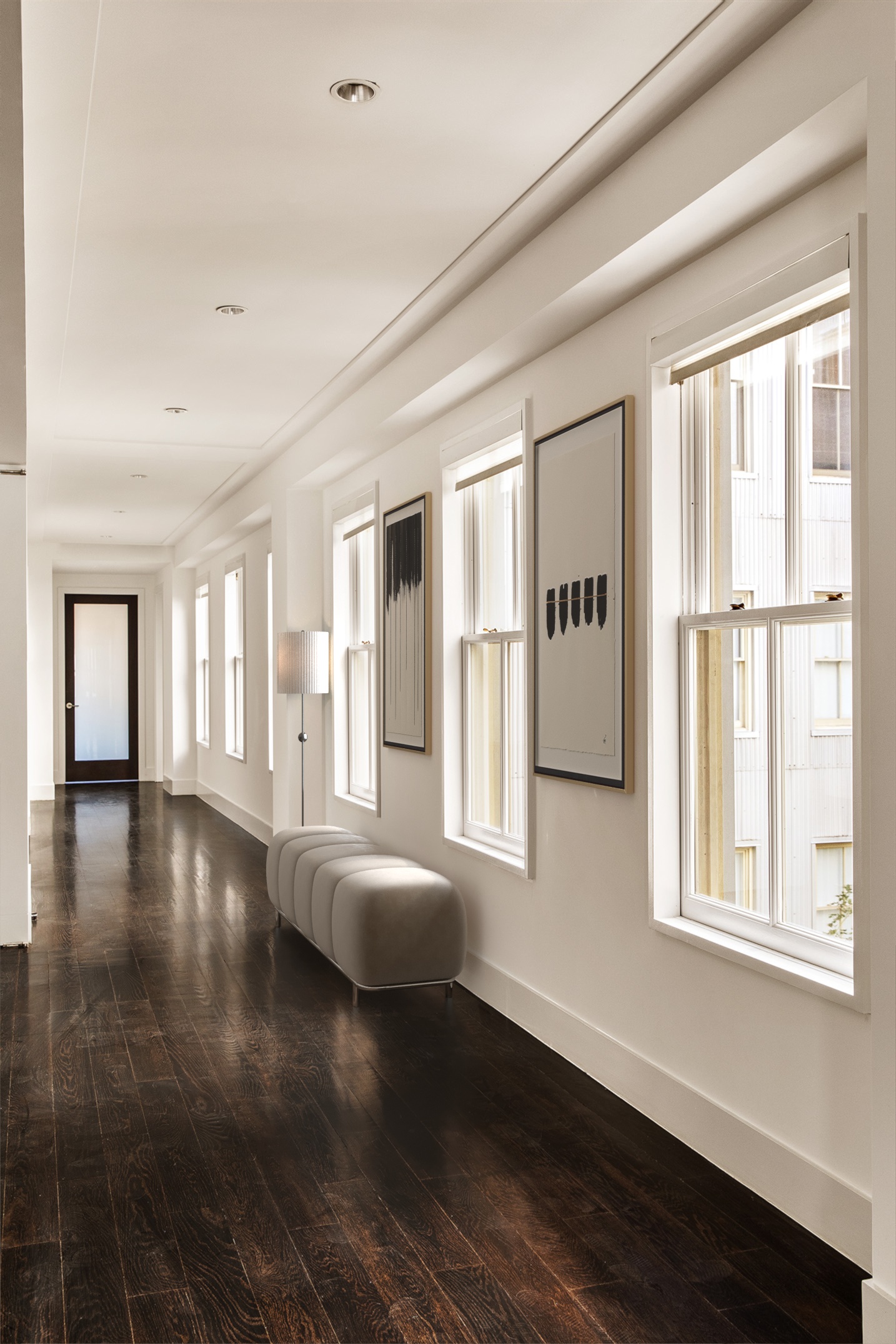 169 Hudson Street, Unit 6S Manhattan, NY 10013 - Photo 6 of 12 a view of livingroom with furniture wooden floor and windows