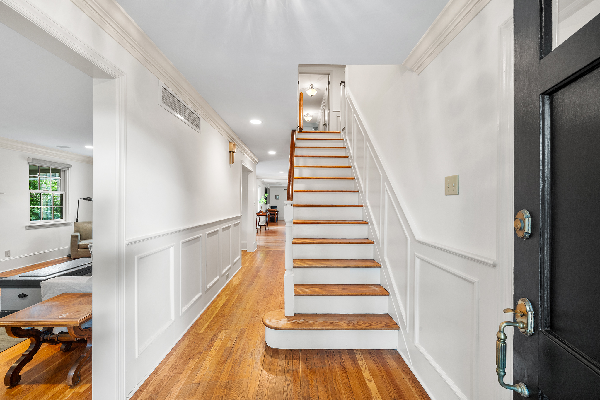 718 Arlington Road Narberth, PA 19072 - Photo 2 of 47 a view of entryway with wooden floor and stairs