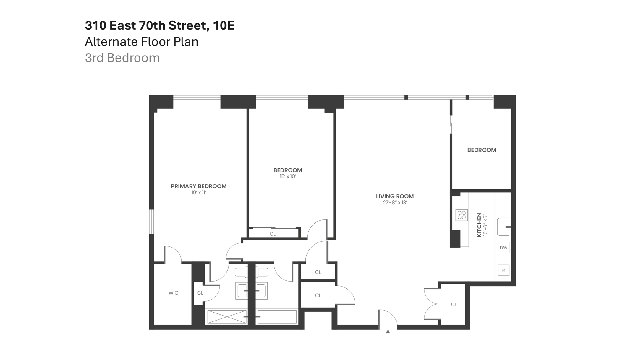 310 East 70th Street, Unit 10E Manhattan, NY 10021 - Photo 13 of 14 a picture of floor with a white wall