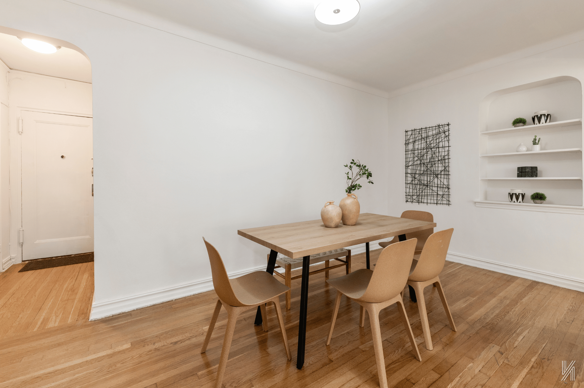 35-35 75th Street, Unit 428 Queens, NY 11372 - Photo 8 of 21 a view of a dining room with furniture and wooden floor