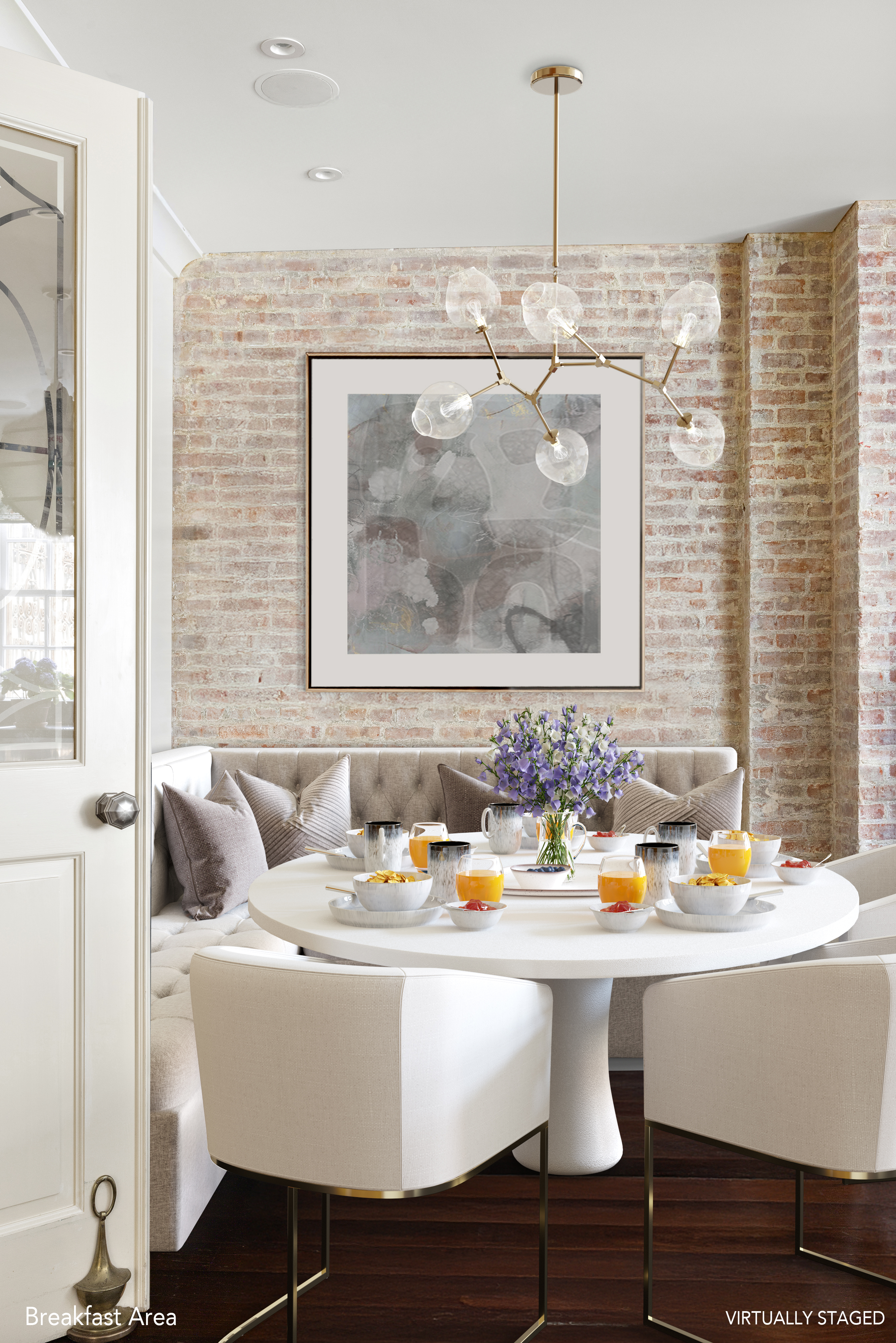 127 East 73rd Street Manhattan, NY 10021 - Photo 9 of 40 a dining room with a wooden table and chairs