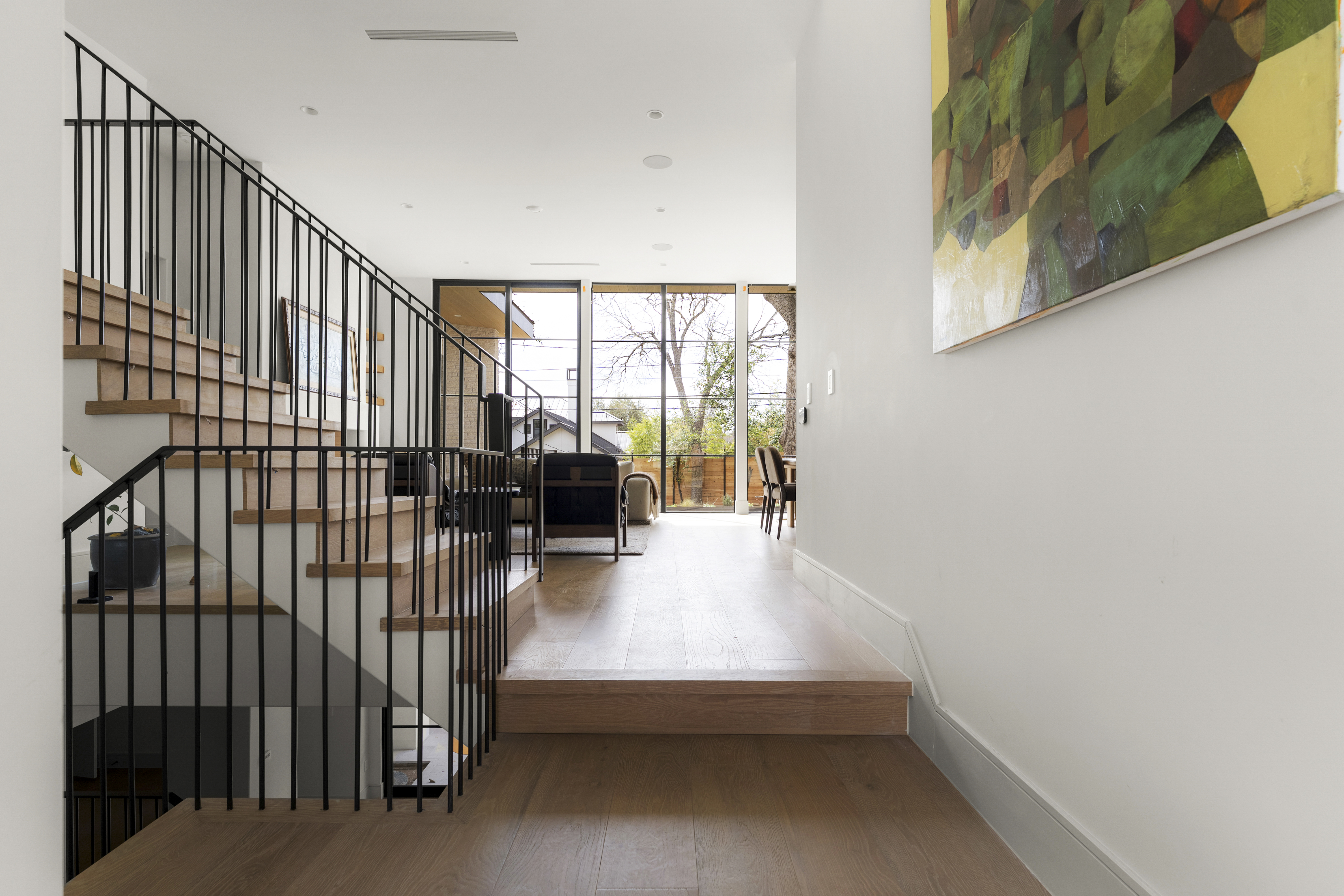 3411 Bridle Path Austin, TX 78703 - Photo 9 of 76 a view of entryway and hall with wooden floor
