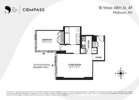 $1,088,000 | 18 West 48th Street, Unit 4F | Midtown Central