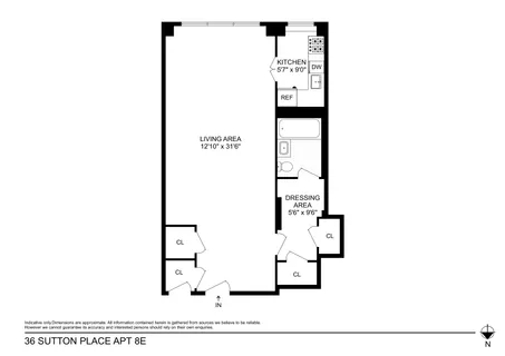 $339,000 | 36 Sutton Place South, Unit 8E | Sutton Place