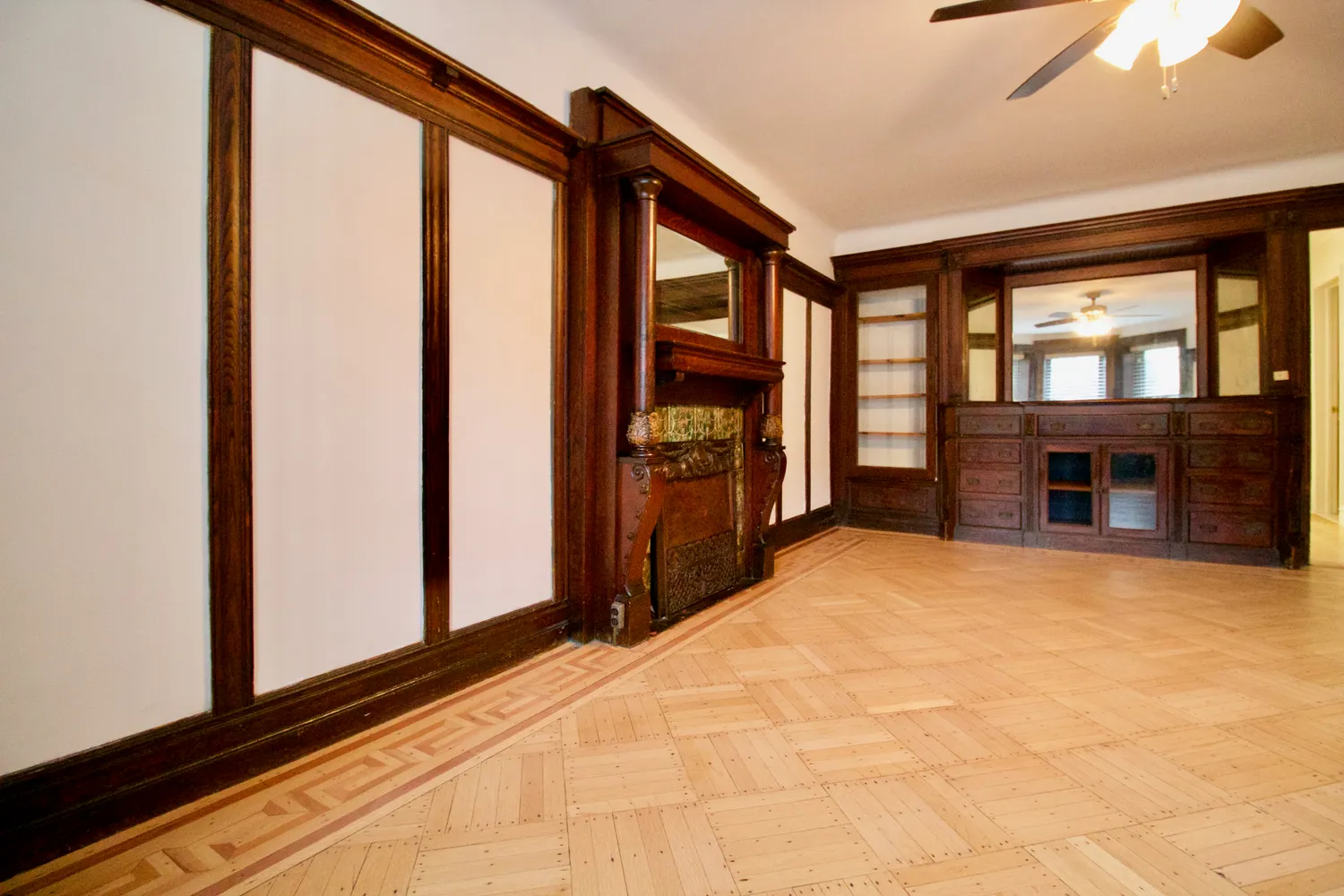 a view of an empty room