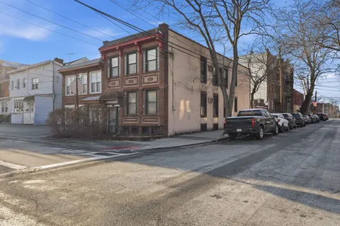 a car parked on the side of a street