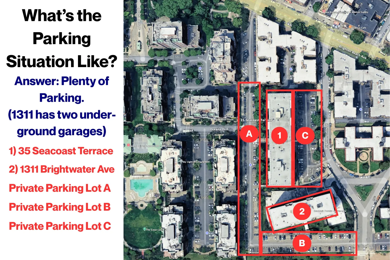 $2,900 | 35 Seacoast Terrace, Unit 16D | Brighton Beach