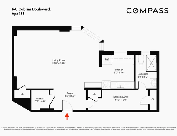 $440,000 | 160 Cabrini Boulevard, Unit 135 | Hudson Heights