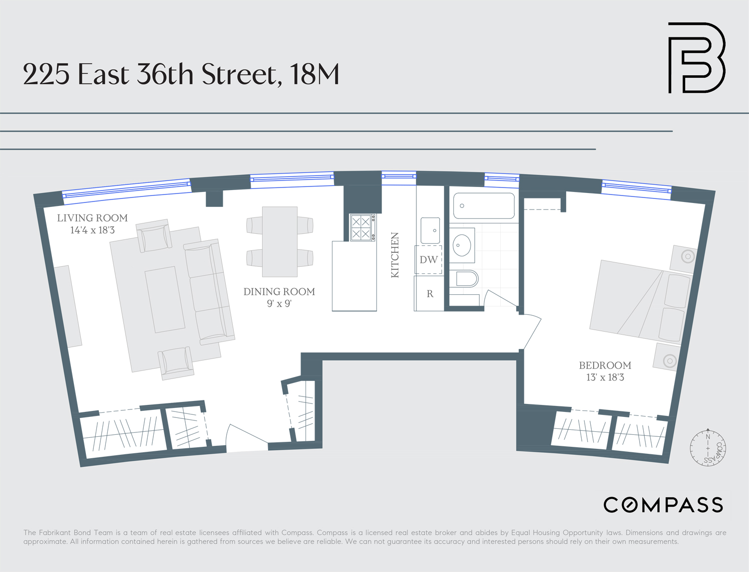 225 East 36th Street, Unit 18M Manhattan, NY 10016 - Photo 9 of 9 a picture of a refrigerator