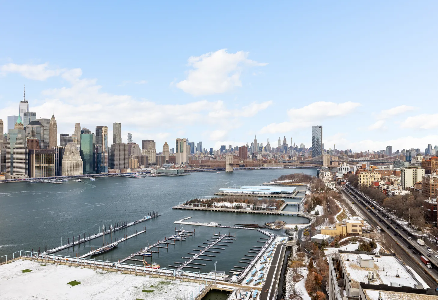 a city view with buildings