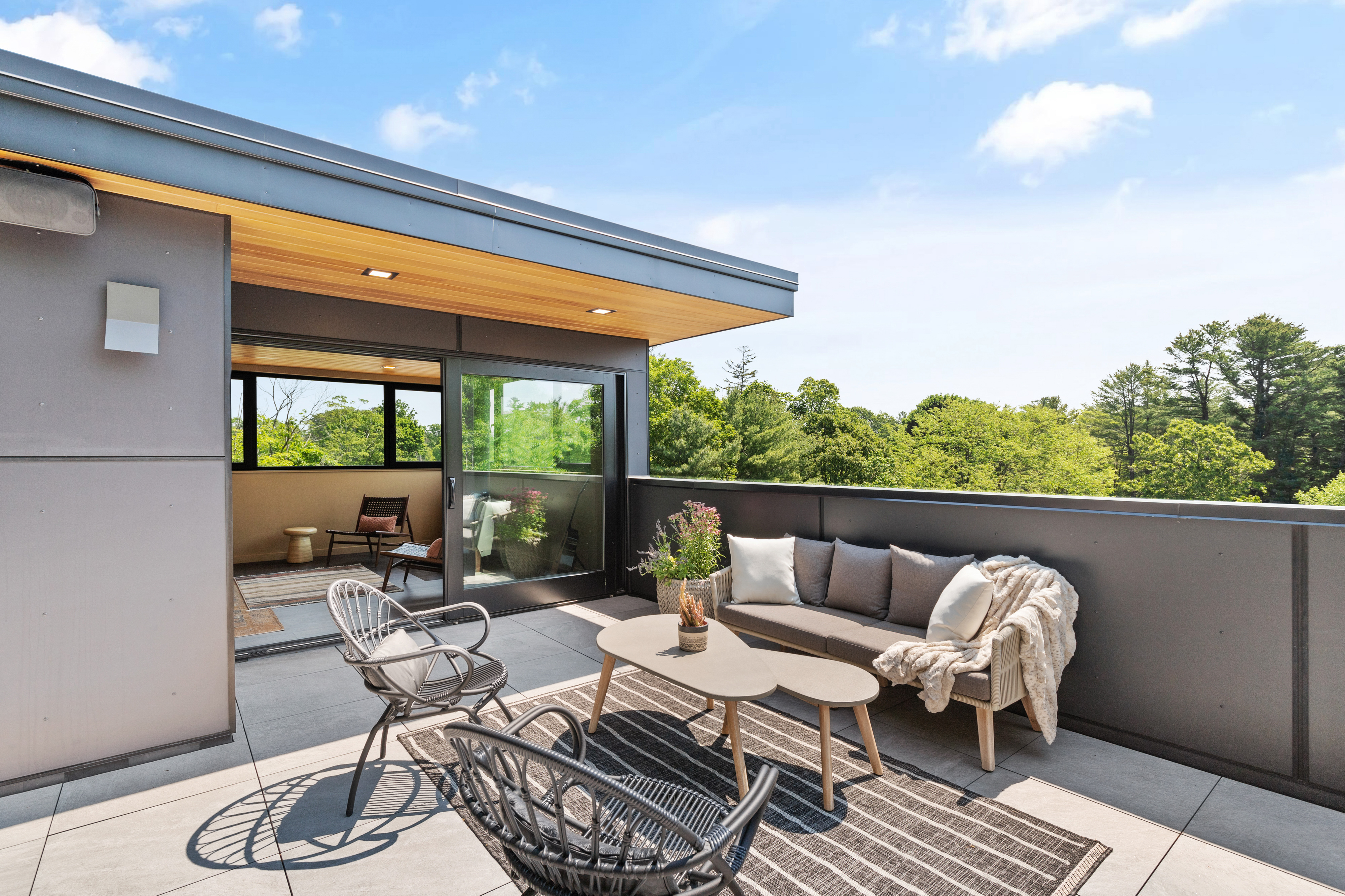 7 Pickman Road Beverly, MA 01915 - Photo 19 of 31 a balcony with furniture and outdoor view