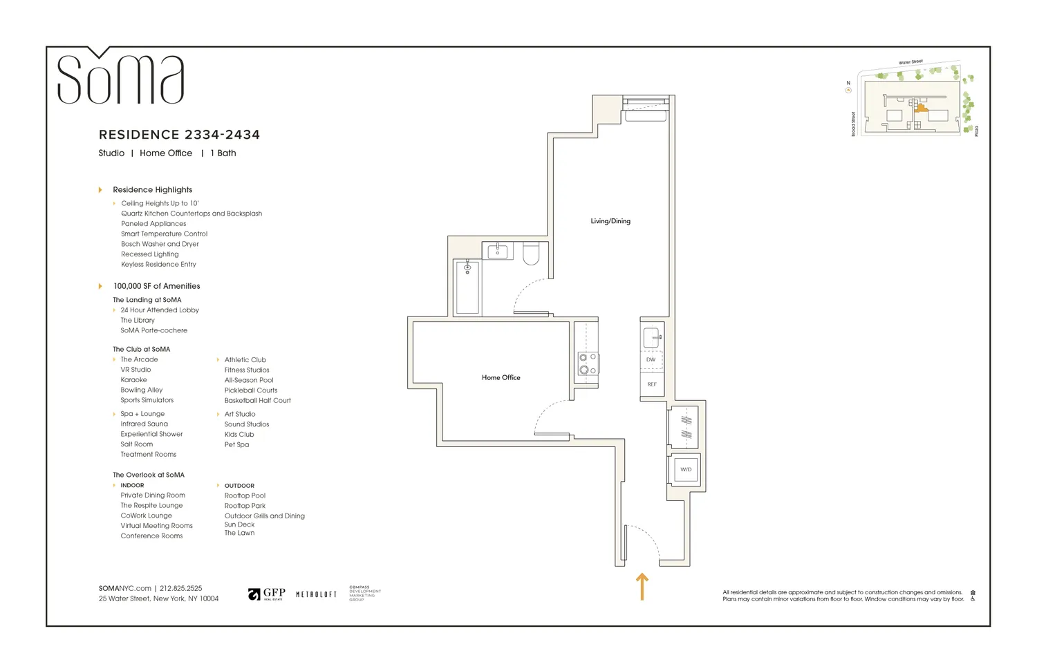 $5,295 | 25 Water Street, Unit 2334 | Financial District