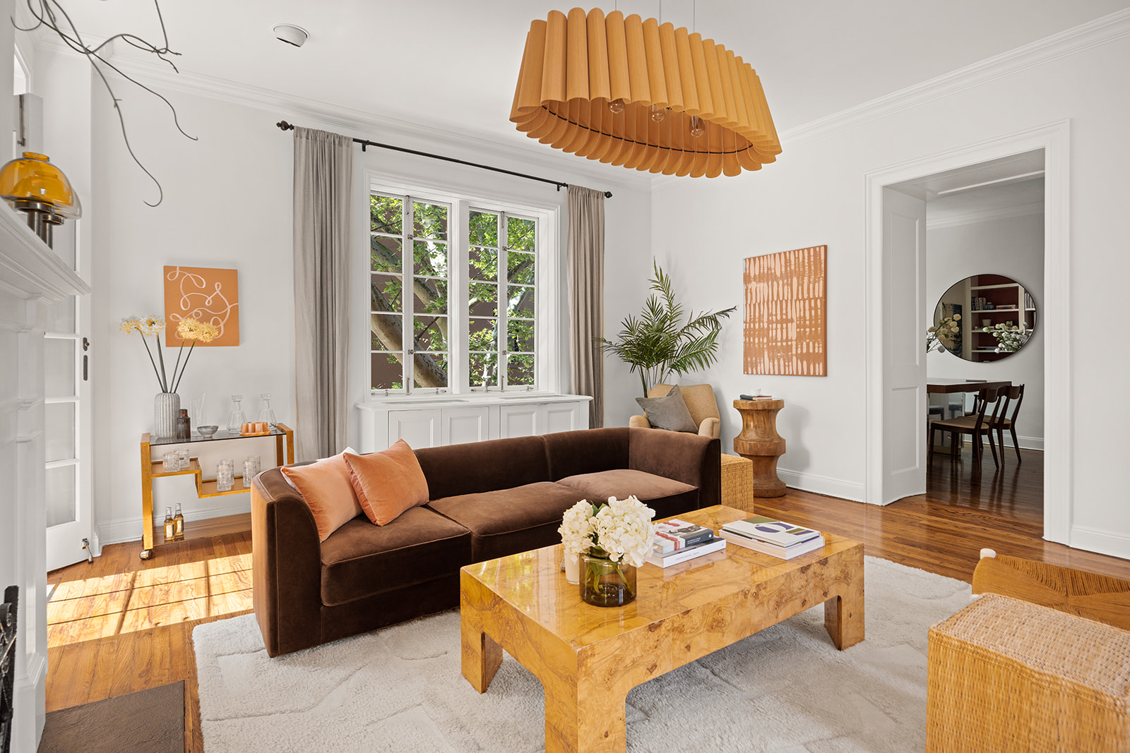 167 Clinton Street, Unit 3 Brooklyn, NY 11201 - Photo 7 of 31 a living room with furniture and a chandelier