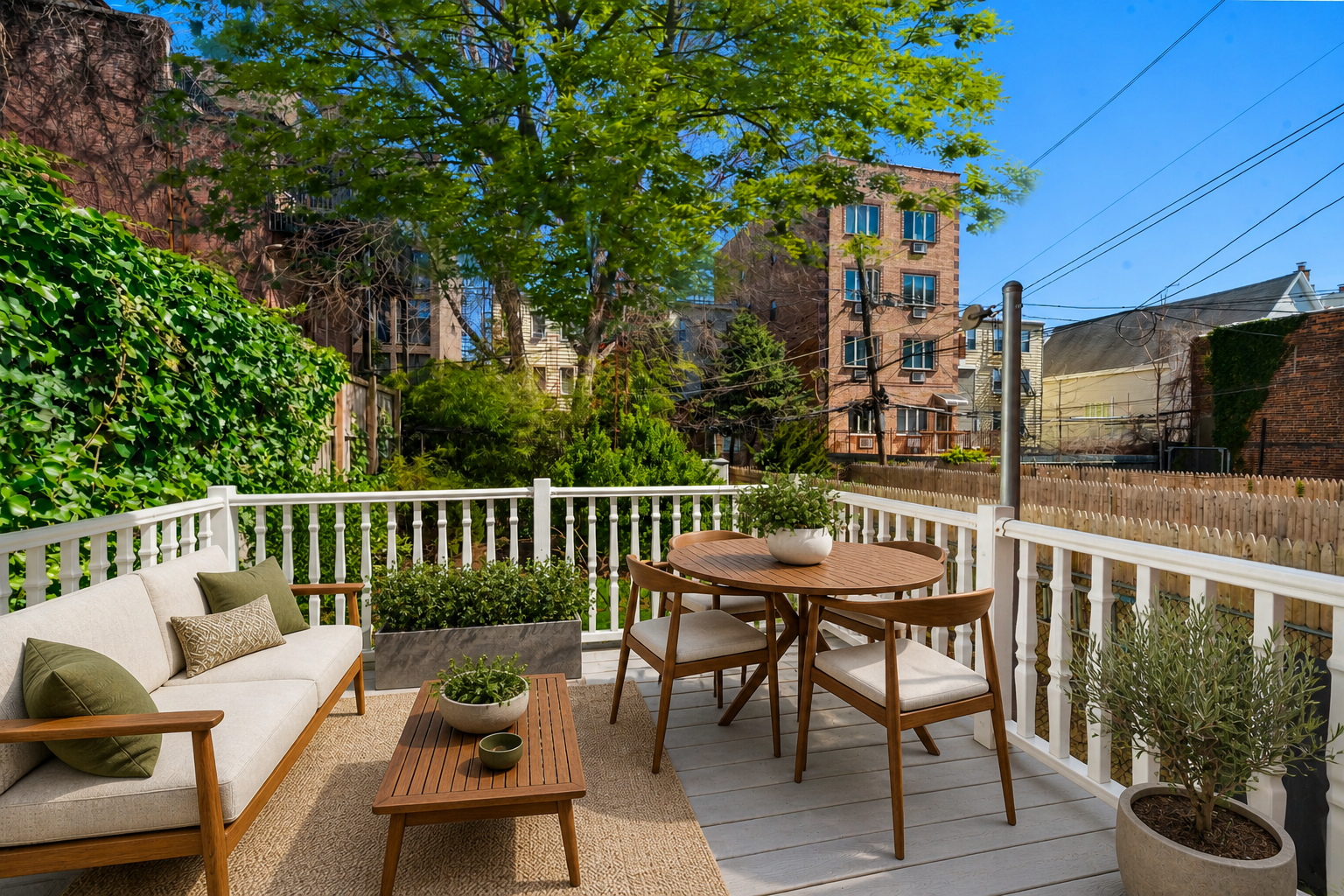 590 Manhattan Avenue, Unit 1 Brooklyn, NY 11222 - Photo 2 of 4 a view of a chairs and table in the balcony