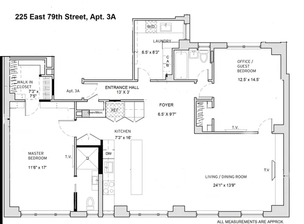 $15,000 | 225 East 79th Street, Unit 3A | Upper East Side