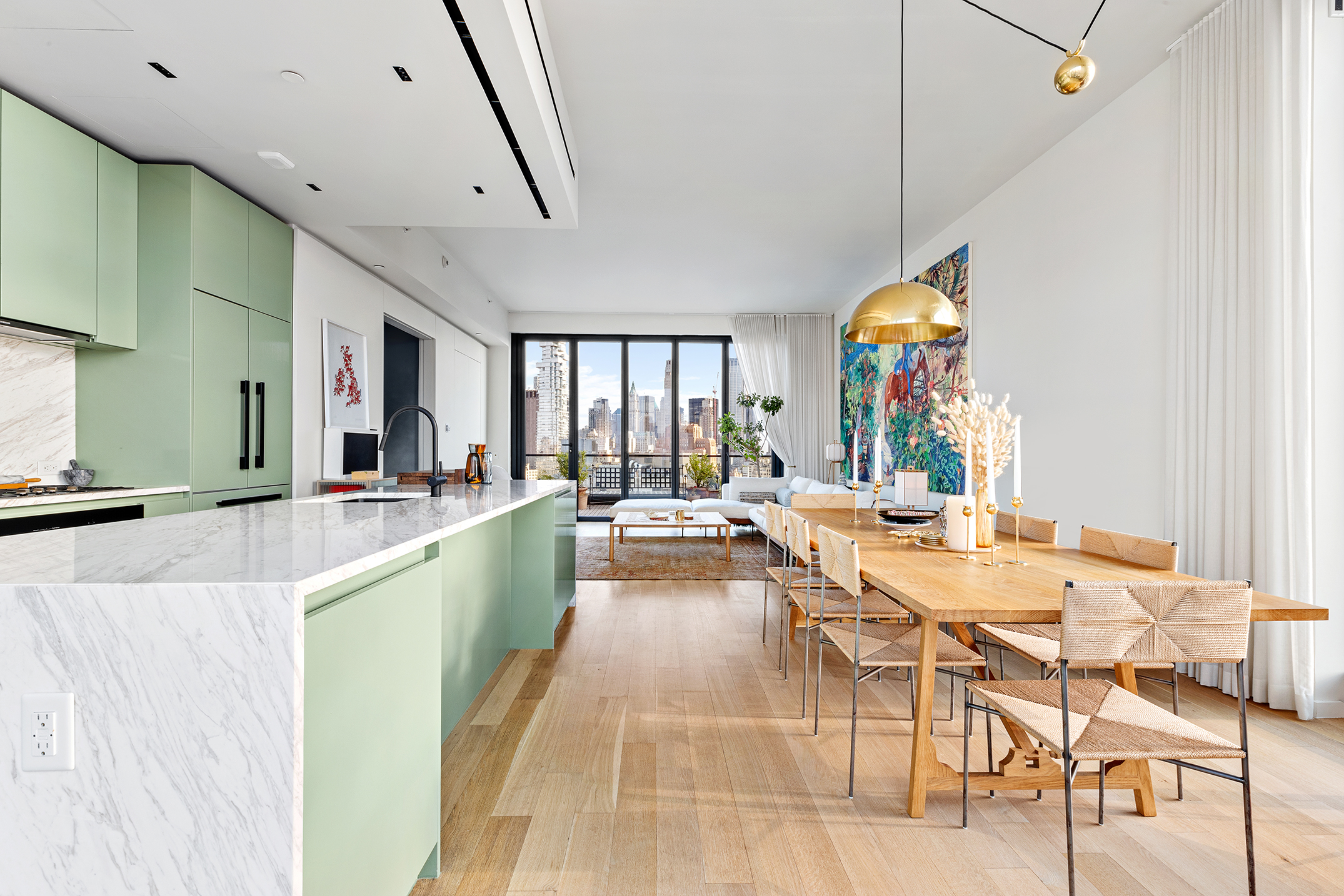 570 Broome Street, Unit PHA Manhattan, NY 10013 - Photo 5 of 22 a very nice looking dining room with a large window