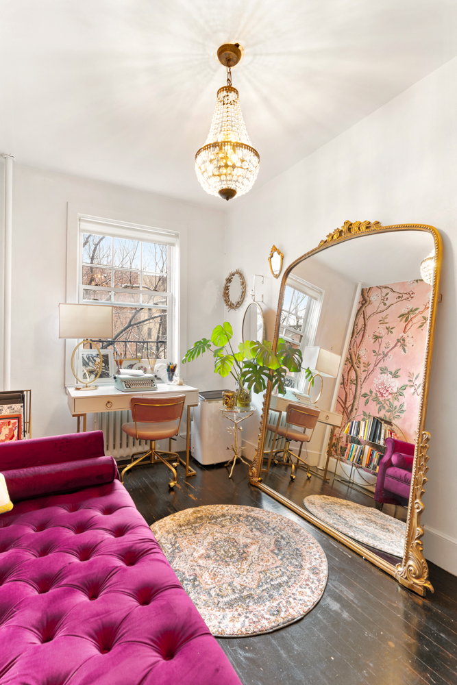 78 Bedford Street, Unit 4C Manhattan, NY 10014 - Photo 8 of 10 a view of a dining room with furniture and a chandelier