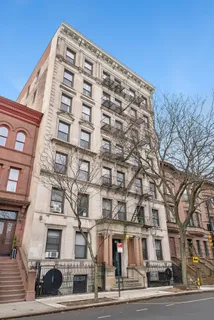 a front view of a building