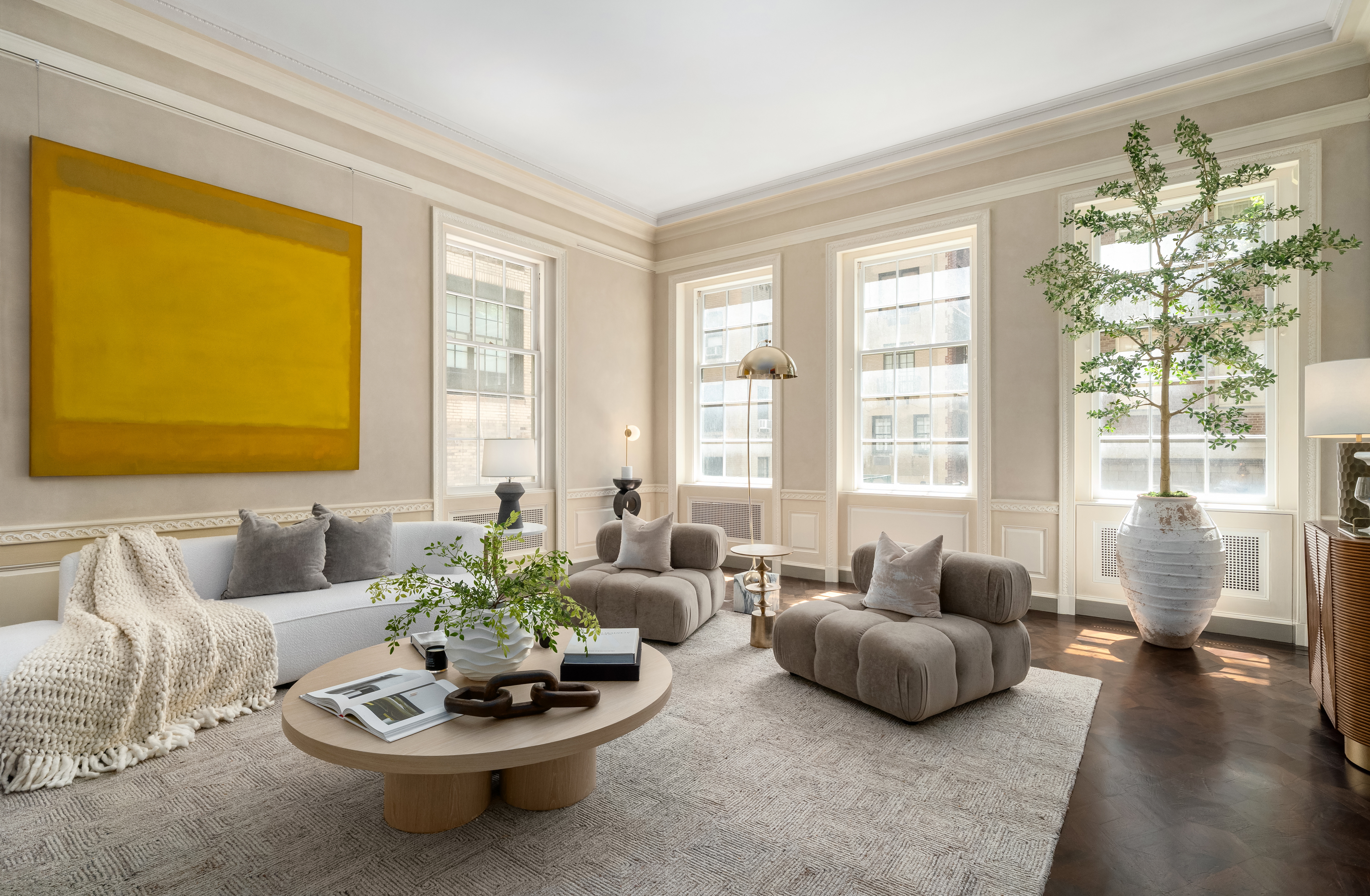 46 East 71st Street Manhattan, NY 10021 - Photo 10 of 27 a living room with furniture and a potted plant