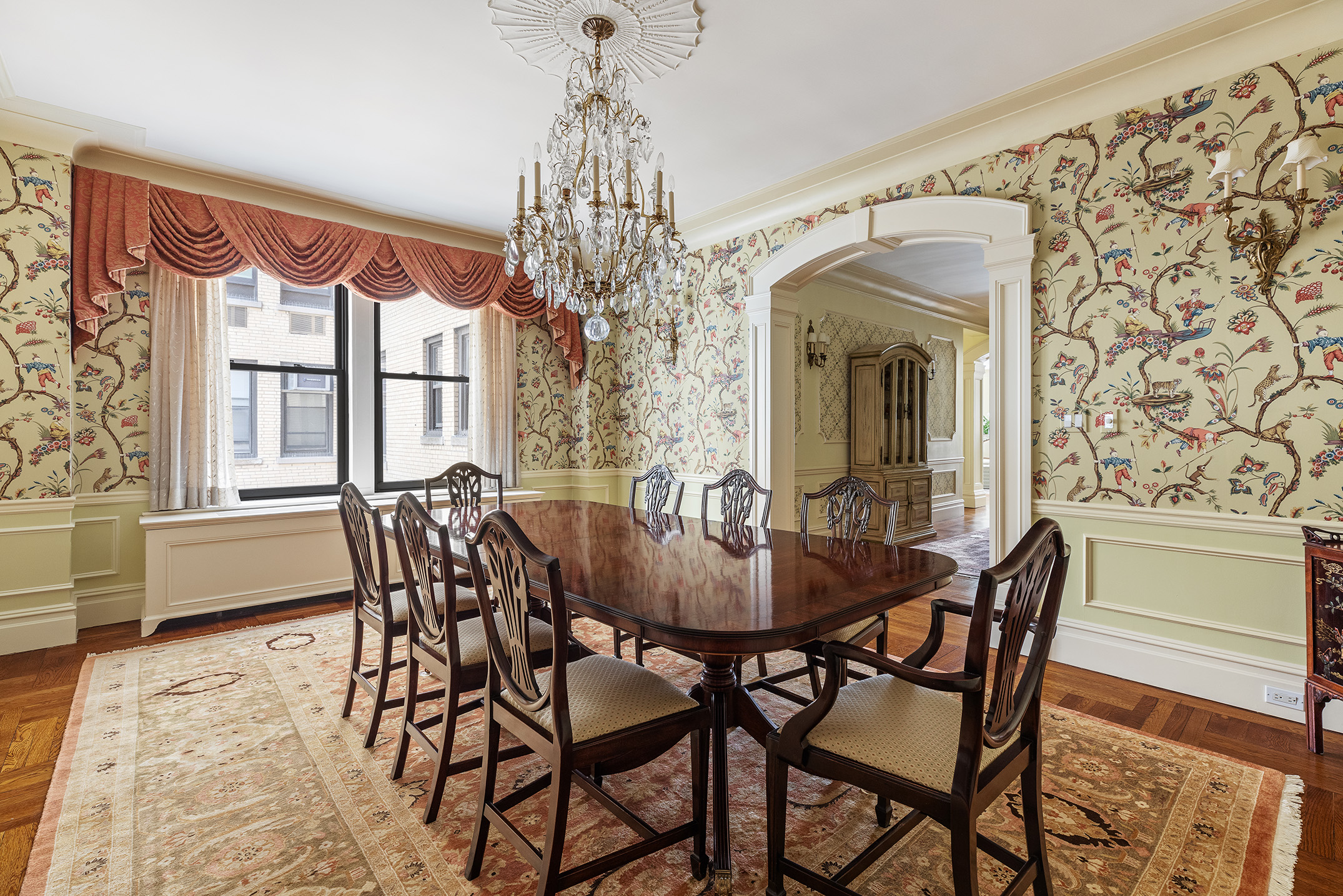 1160 Park Avenue, Unit 8C Manhattan, NY 10128 - Photo 5 of 18 a view of a dining room with furniture window and outside view
