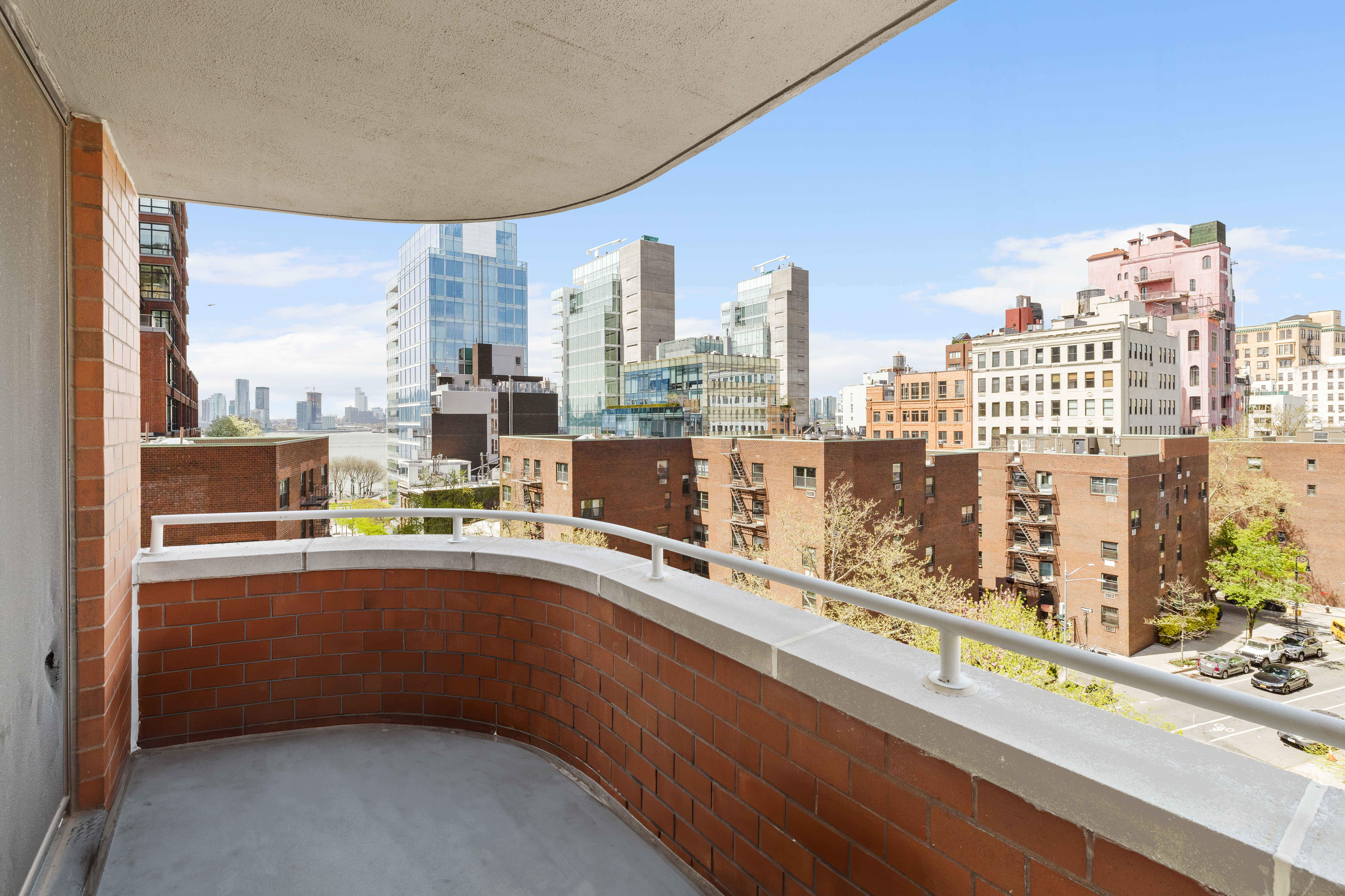 140 Charles Street, Unit 7A Manhattan, NY 10014 - Photo 7 of 8 a view of a city from a balcony
