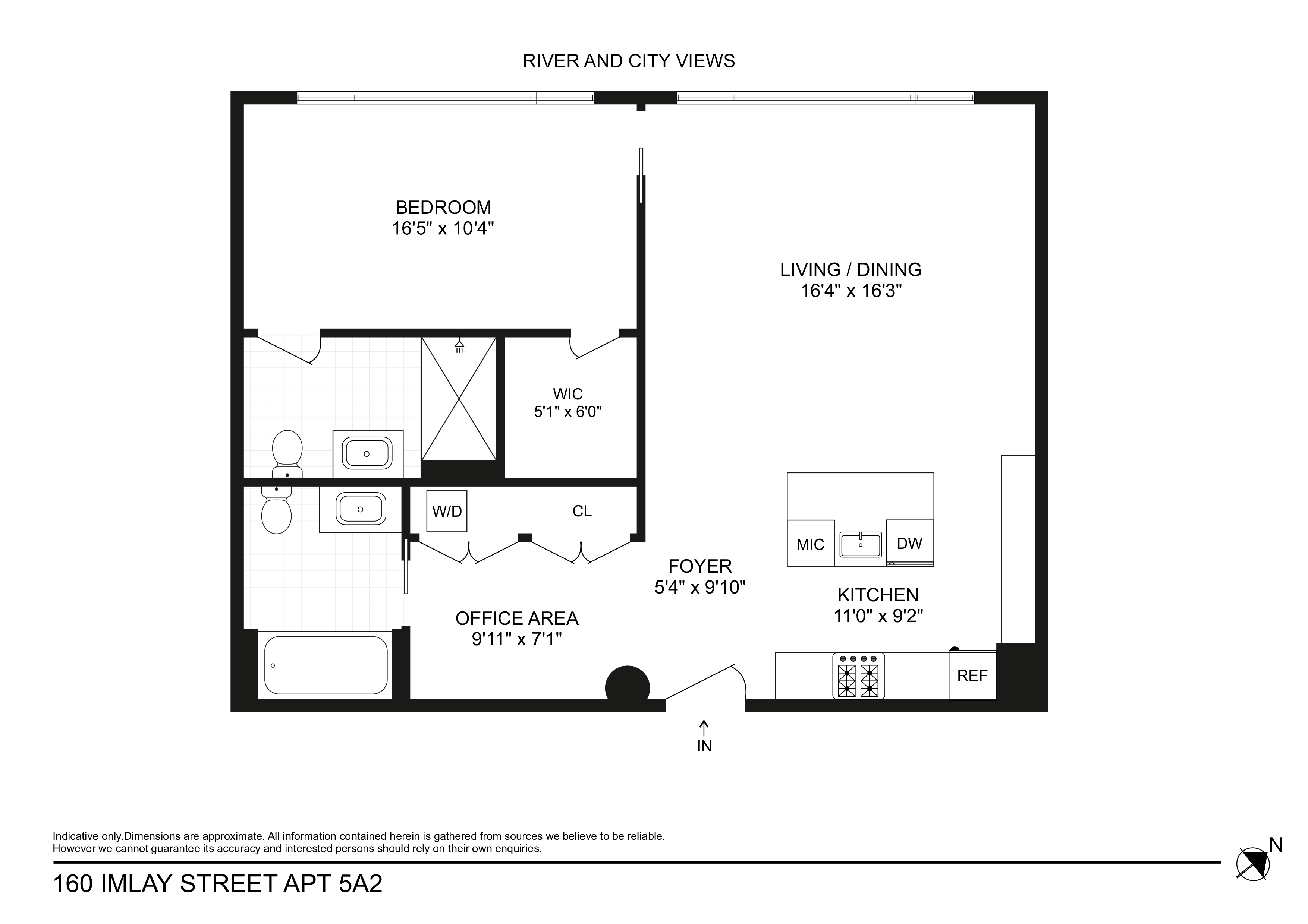 160 Imlay Street, Unit 5A2 Brooklyn, NY 11231 - Photo 14 of 14 a picture of a floor plan