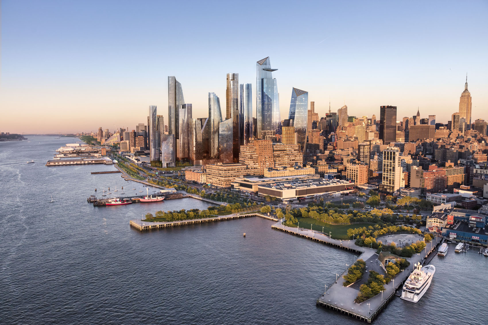 15 Hudson Yards, Unit 66F Manhattan, NY 10001 - Photo 22 of 23 a view of a city with tall buildings