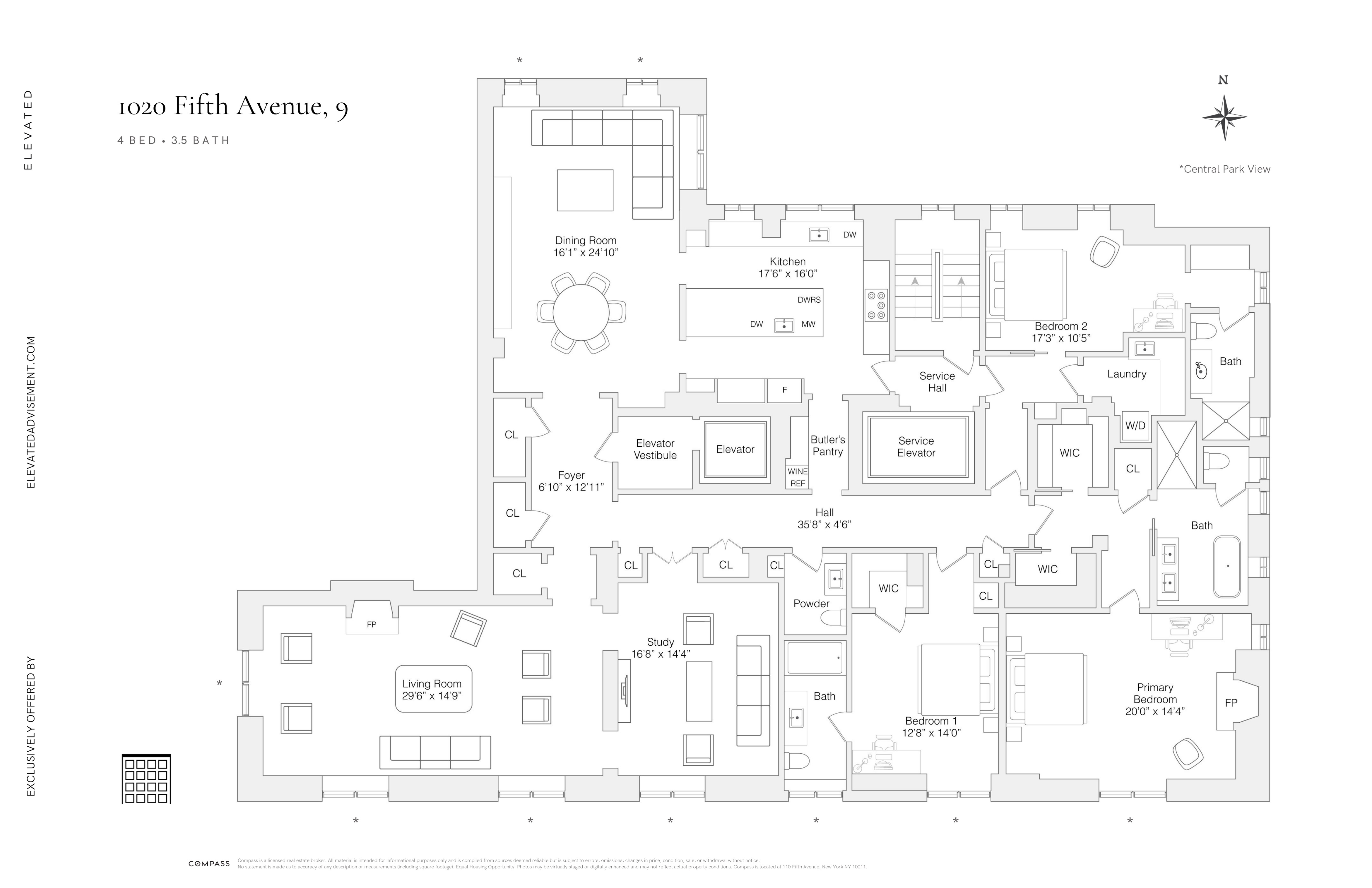 1020 5th Avenue, Unit 9 Manhattan, NY 10028 - Photo 27 of 27 a black and white photo of a painting