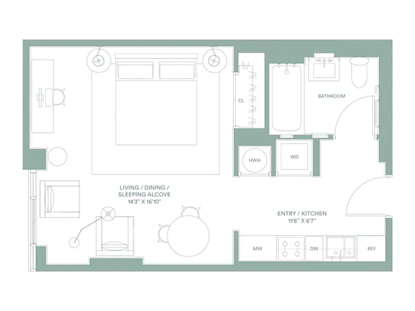 $3,500 | 22-18 Jackson Avenue, Unit 614 | Long Island City
