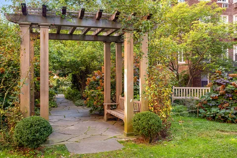 a view of a balcony with plants