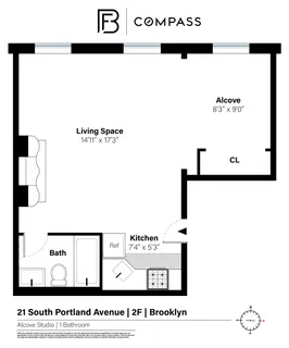 $775,000 | 21 South Portland Avenue, Unit 2F | Fort Greene