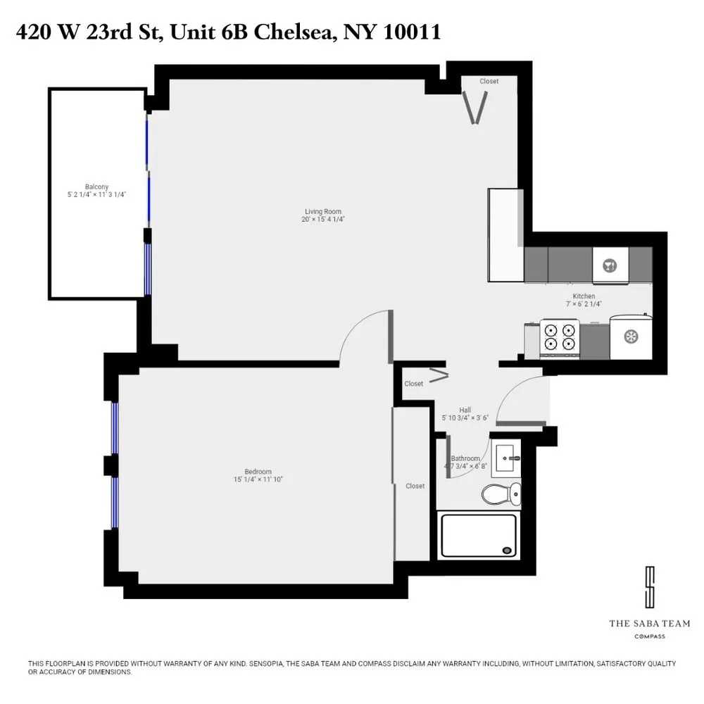 $5,300 | 420 West 23rd Street, Unit 6B | Chelsea
