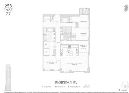 $6,350,000 | 255 East 77th Street, Unit 8A | Upper East Side