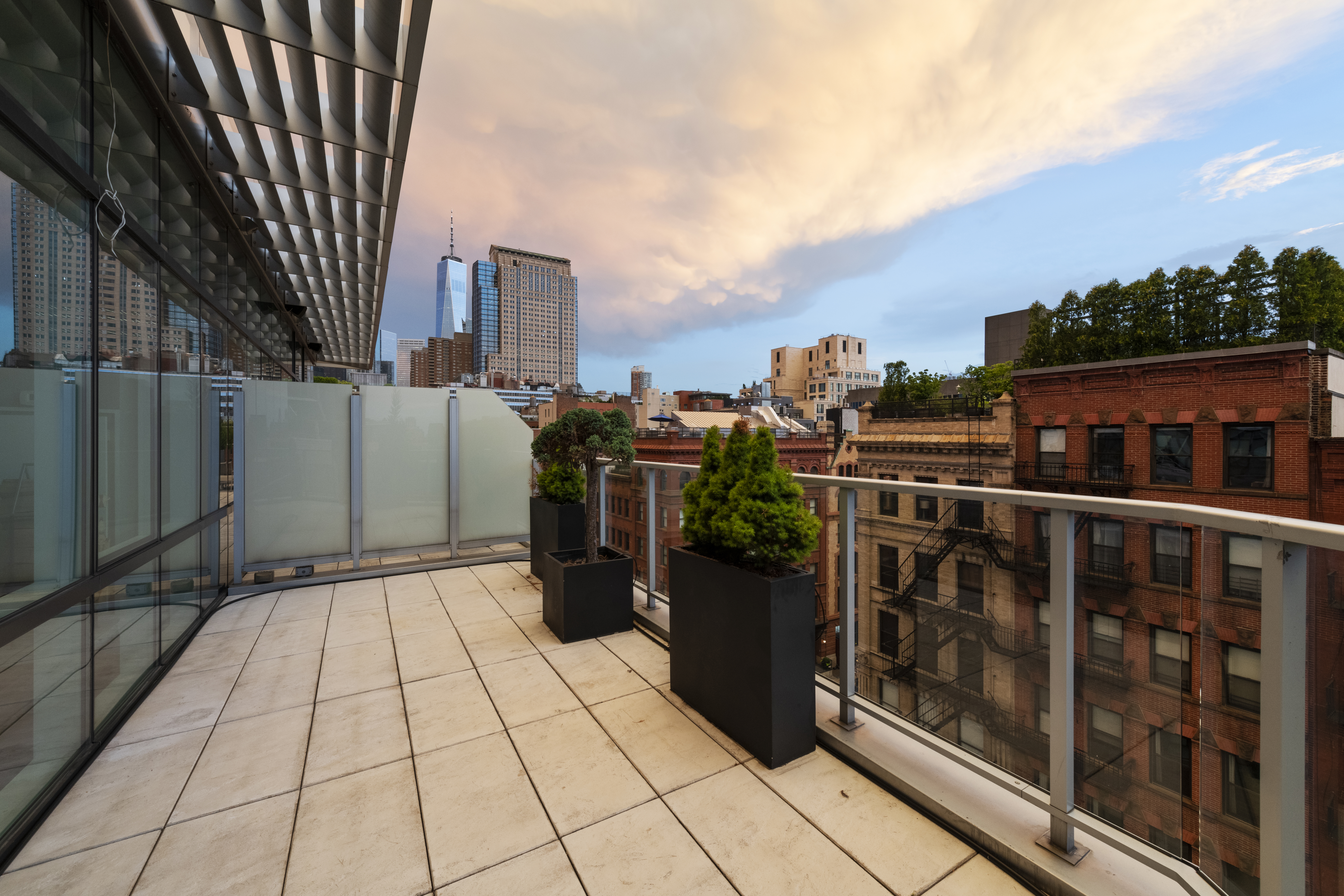 475 Greenwich Street, Unit PHN Manhattan, NY 10013 - Photo 11 of 28 a view of city from a terrace