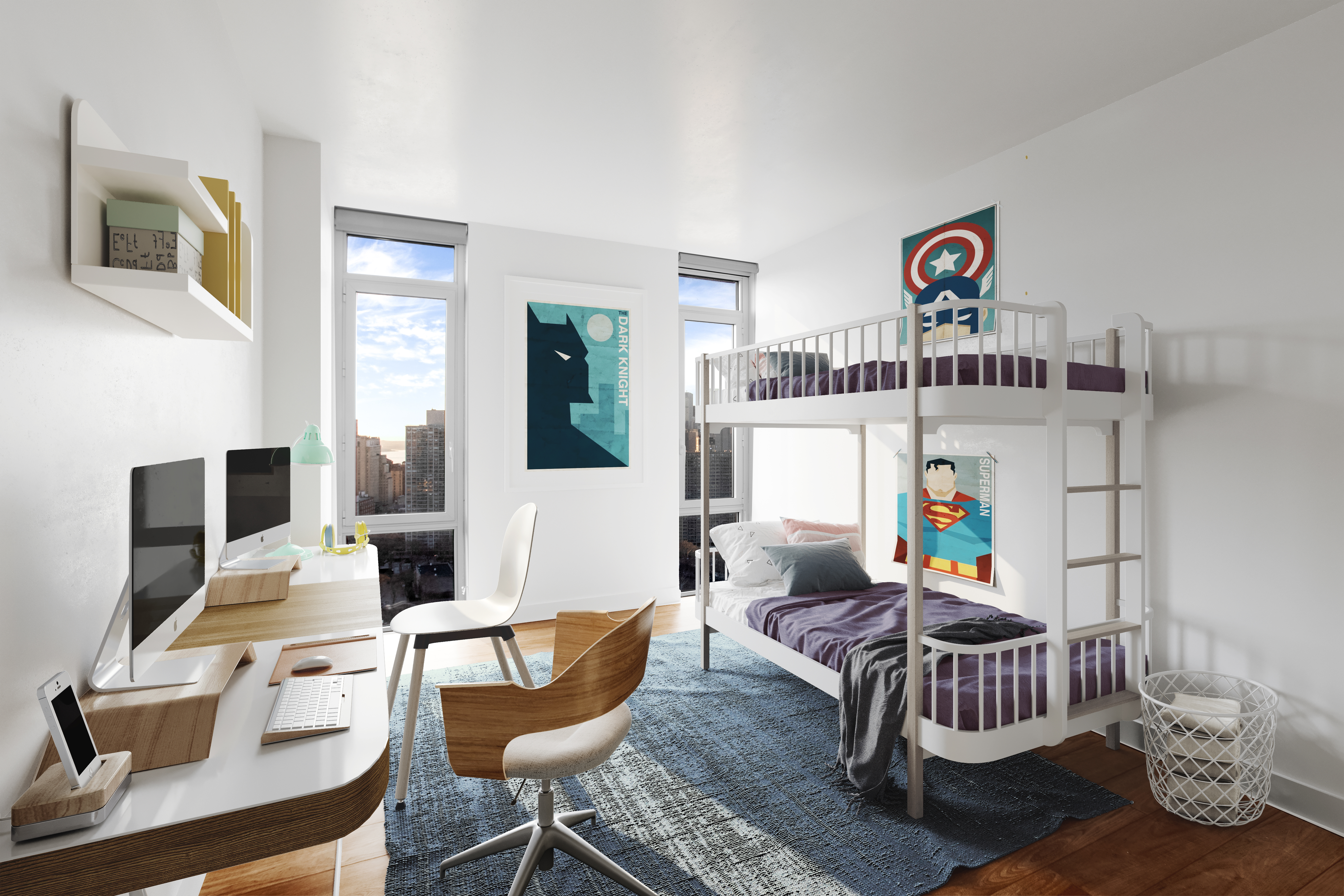 120 Nassau Street, Unit 27G Brooklyn, NY 11201 - Photo 5 of 13 a living room with furniture and a table