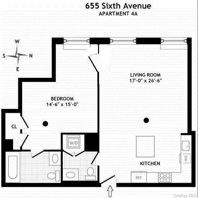 655 6th Avenue, Unit 4A Manhattan, NY 10010 - Photo 6 of 6 a picture of a park with wall