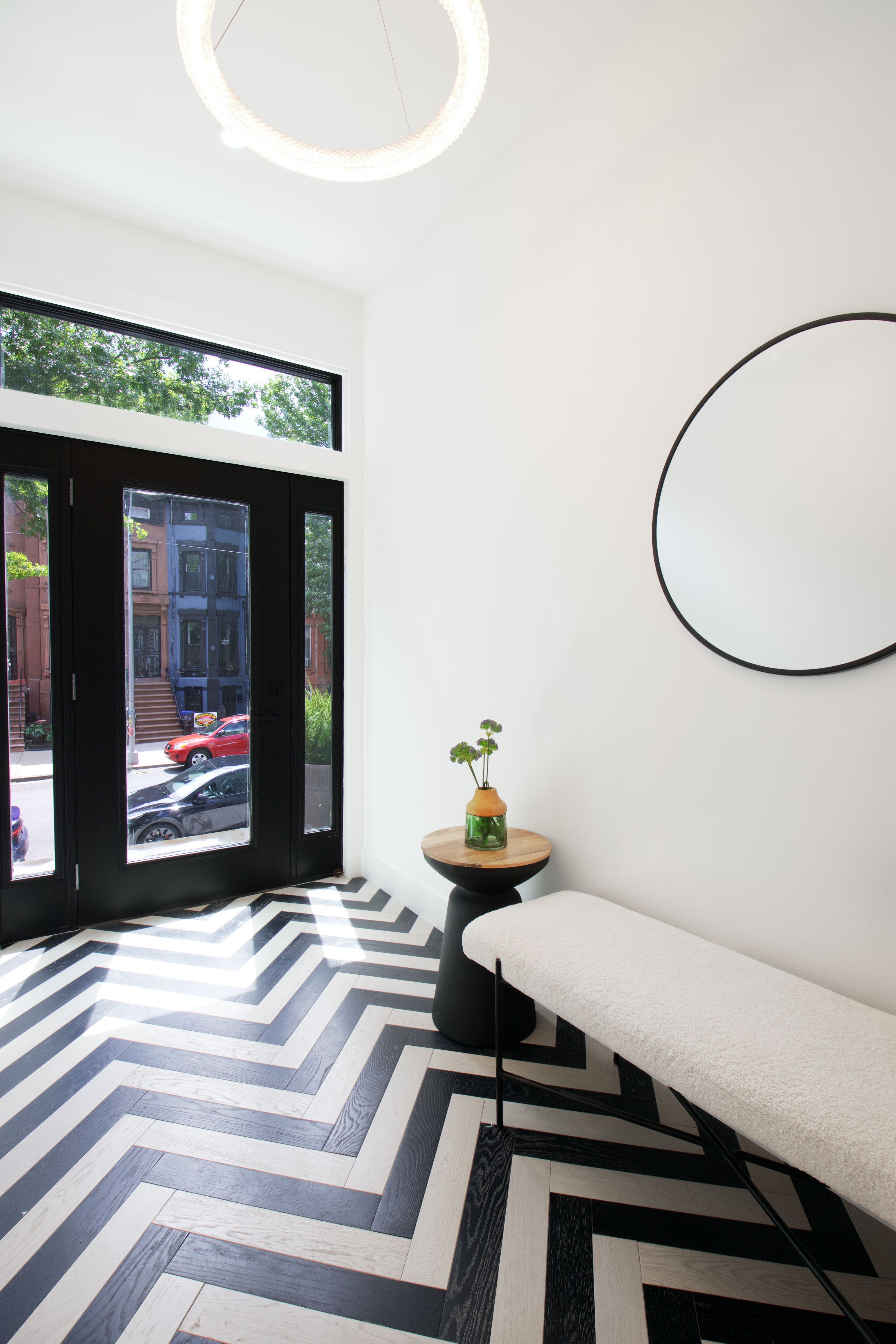 255 Macon Street Brooklyn, NY 11216 - Photo 15 of 36 a living room with furniture and a fireplace