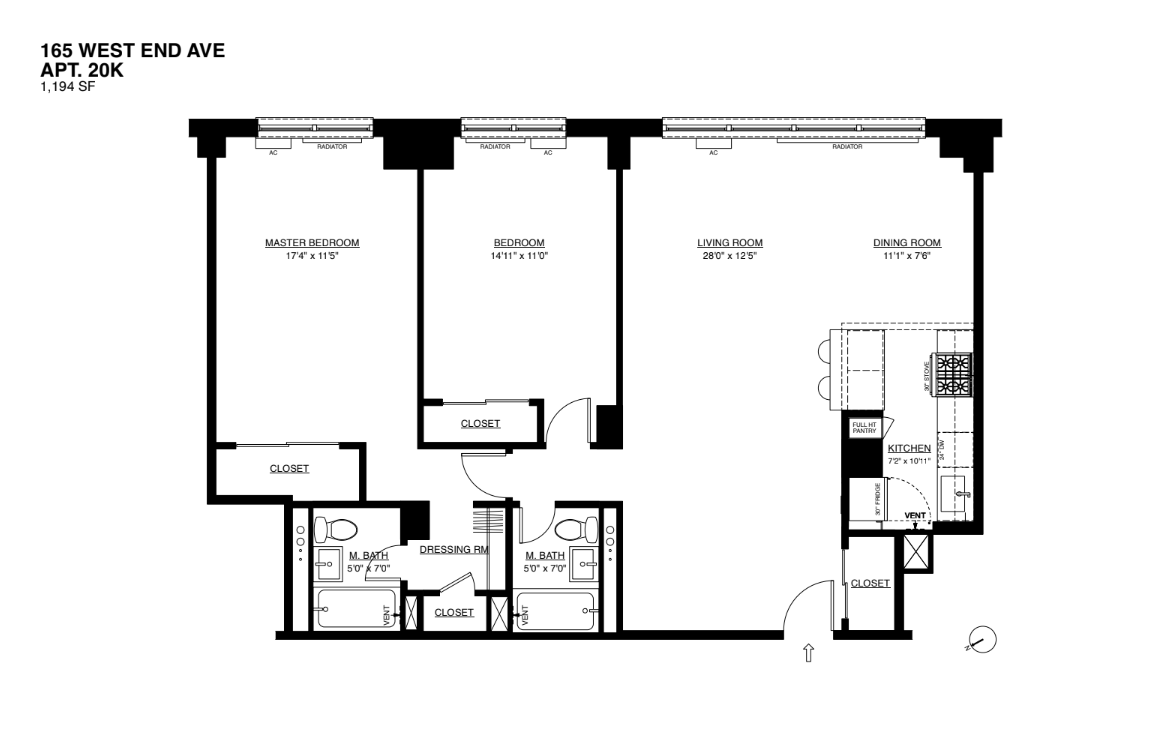 165 West End Avenue, Unit 20K Manhattan, NY 10023 - Photo 1 of 9 Gallery Image 1