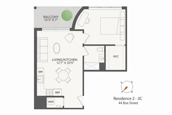 $795,000 | 44 Box Street, Unit 2R | Greenpoint