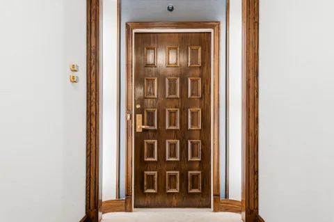 a view of front door