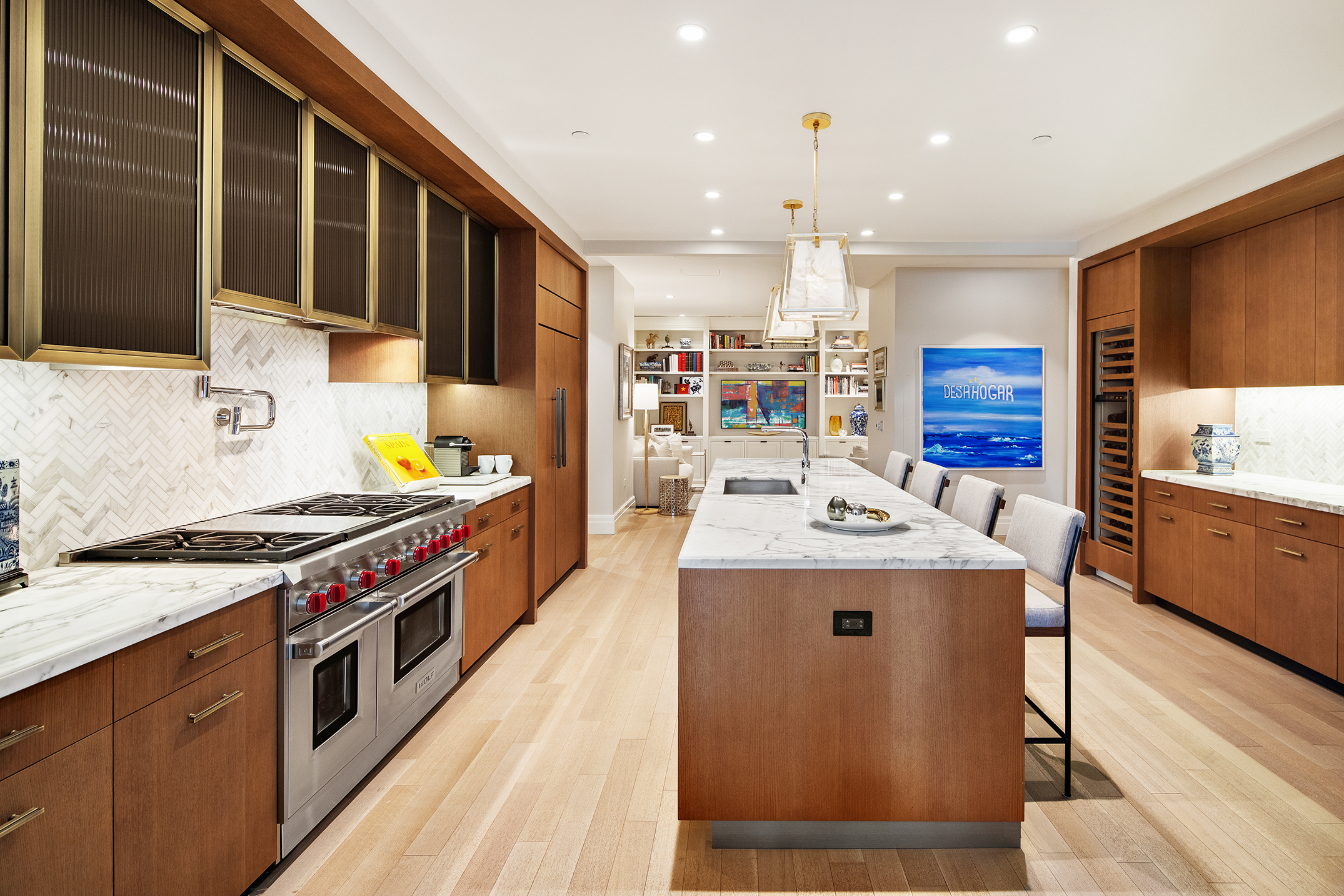 100 Barclay Street, Unit 20D Manhattan, NY 10007 - Photo 5 of 32 a kitchen with stainless steel appliances granite countertop a stove and a sink