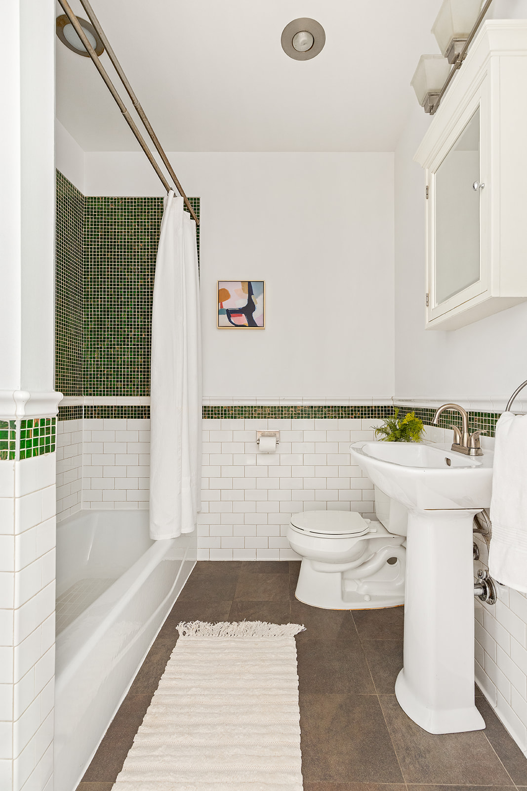 203 Lefferts Avenue Brooklyn, NY 11225 - Photo 10 of 12 a bathroom with a sink toilet and shower