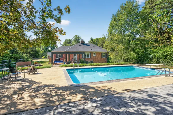 a view of a house with pool