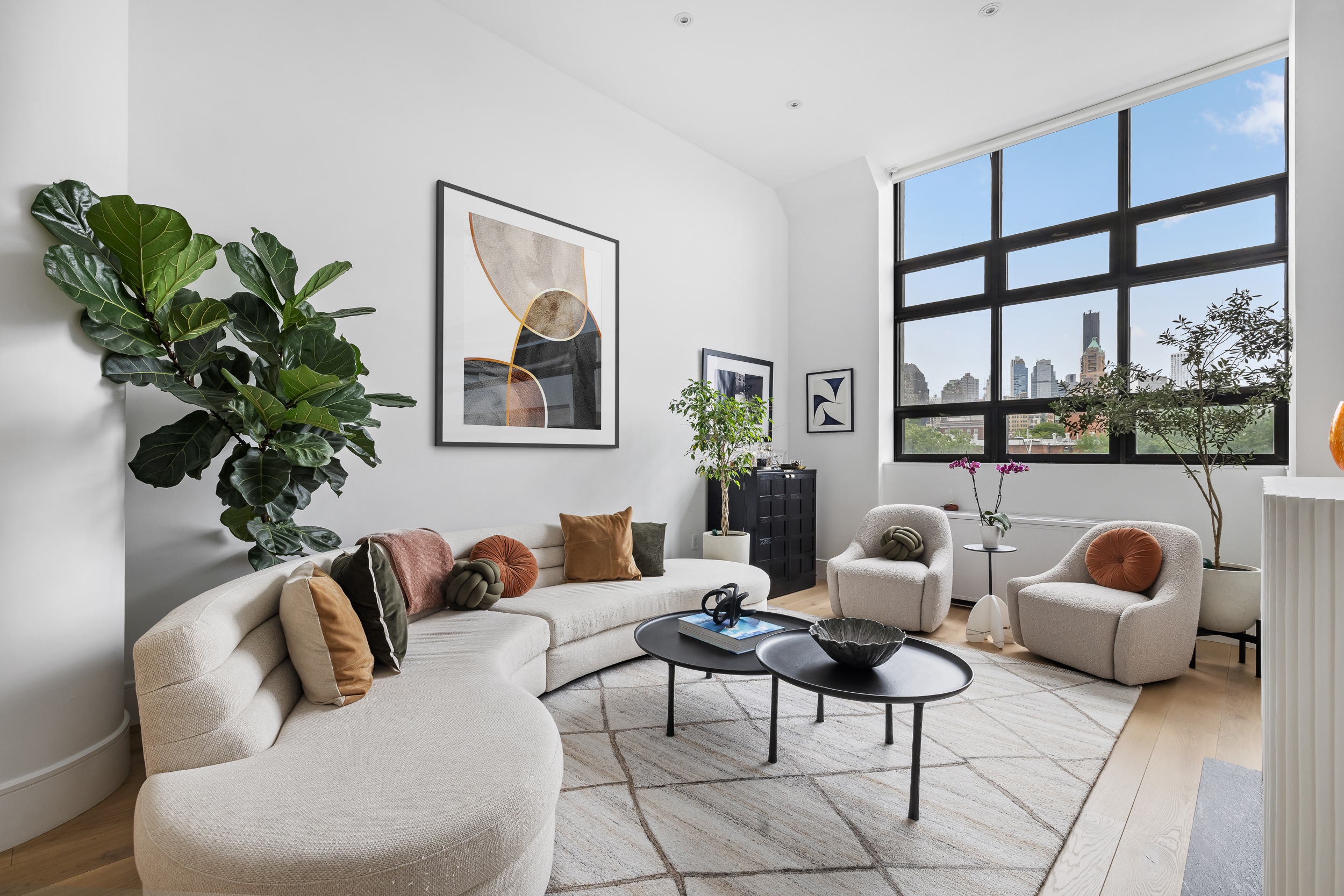 360 Furman Street, Unit 508 Brooklyn, NY 11201 - Photo 1 of 28 a living room with furniture and a large window